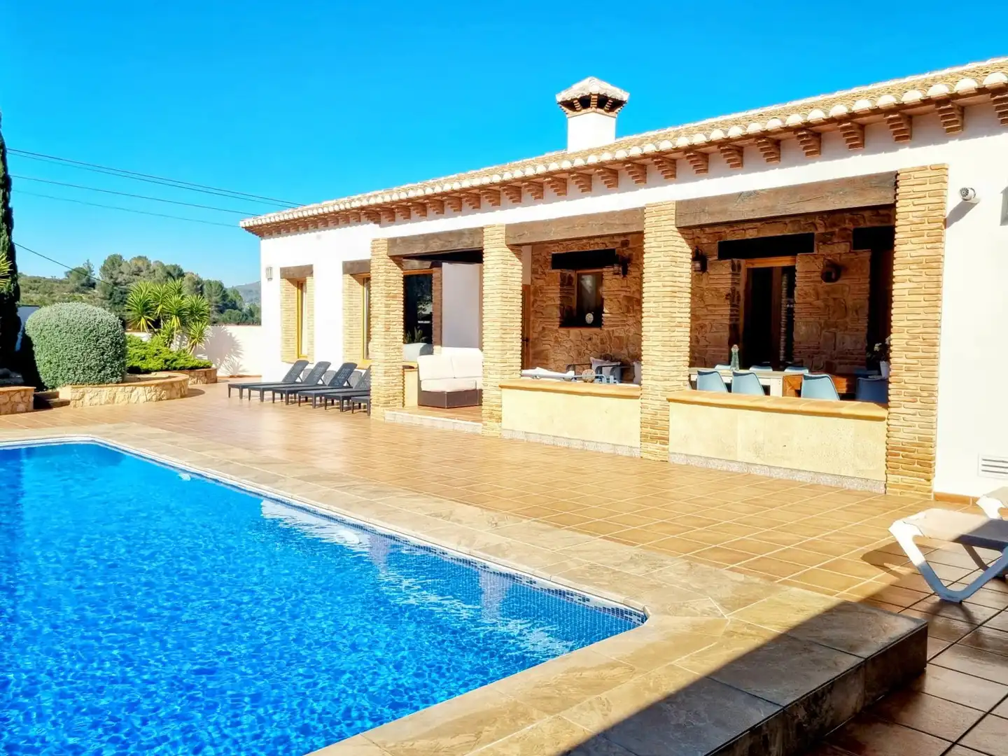 Swimming pool of Houses for sale in Llíber, Alicante