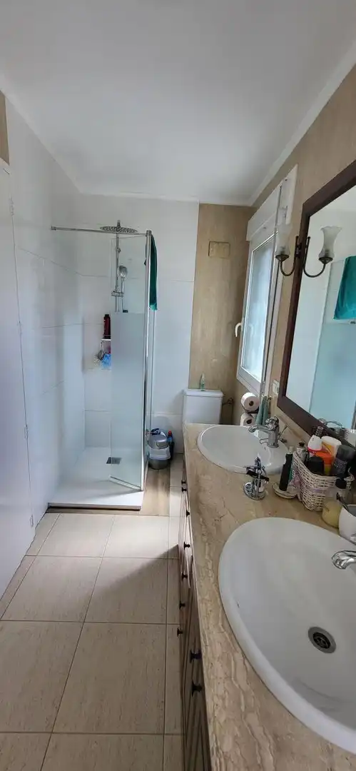 Baño de Casa o chalet en venta en Roquetes con Aire acondicionado, Calefacción y Jardín privado