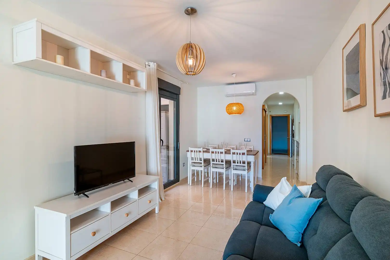 Living room of Flat for sale in Vícar  with Air Conditioner, Heating and Private garden