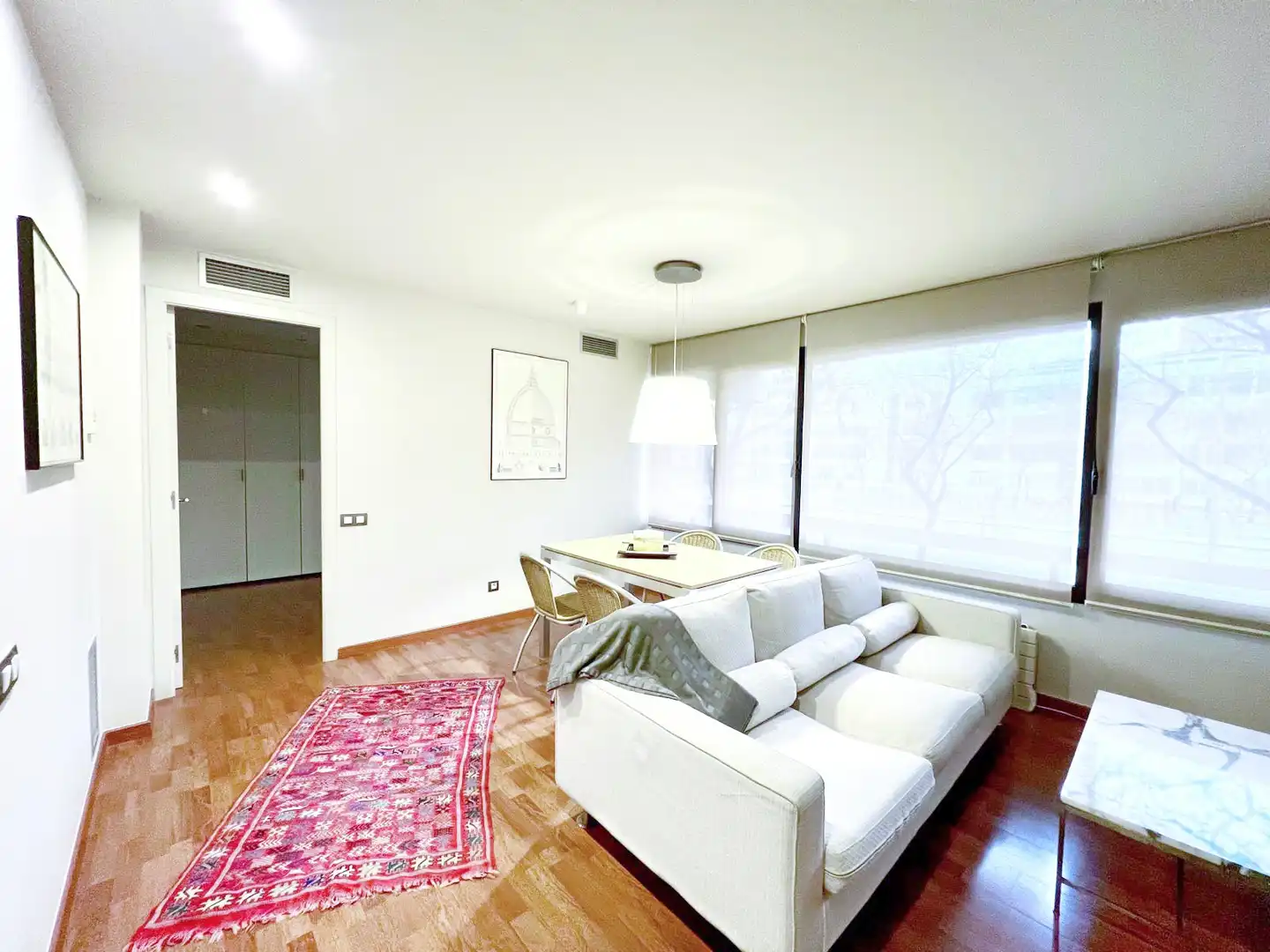 Sala de estar de Piso en venta en Barcelona con Aire acondicionado, Calefacción y Parquet