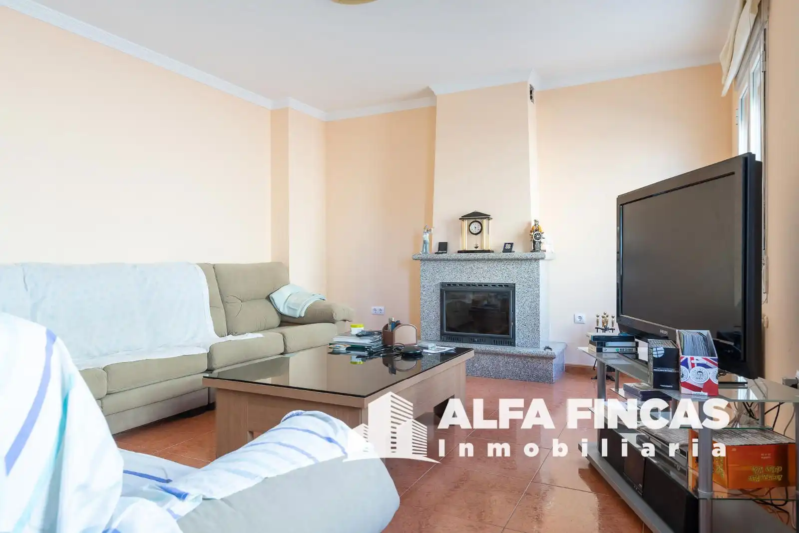 Sala de estar de Casa o chalet en venta en San Clemente con Calefacción, Jardín privado y Terraza
