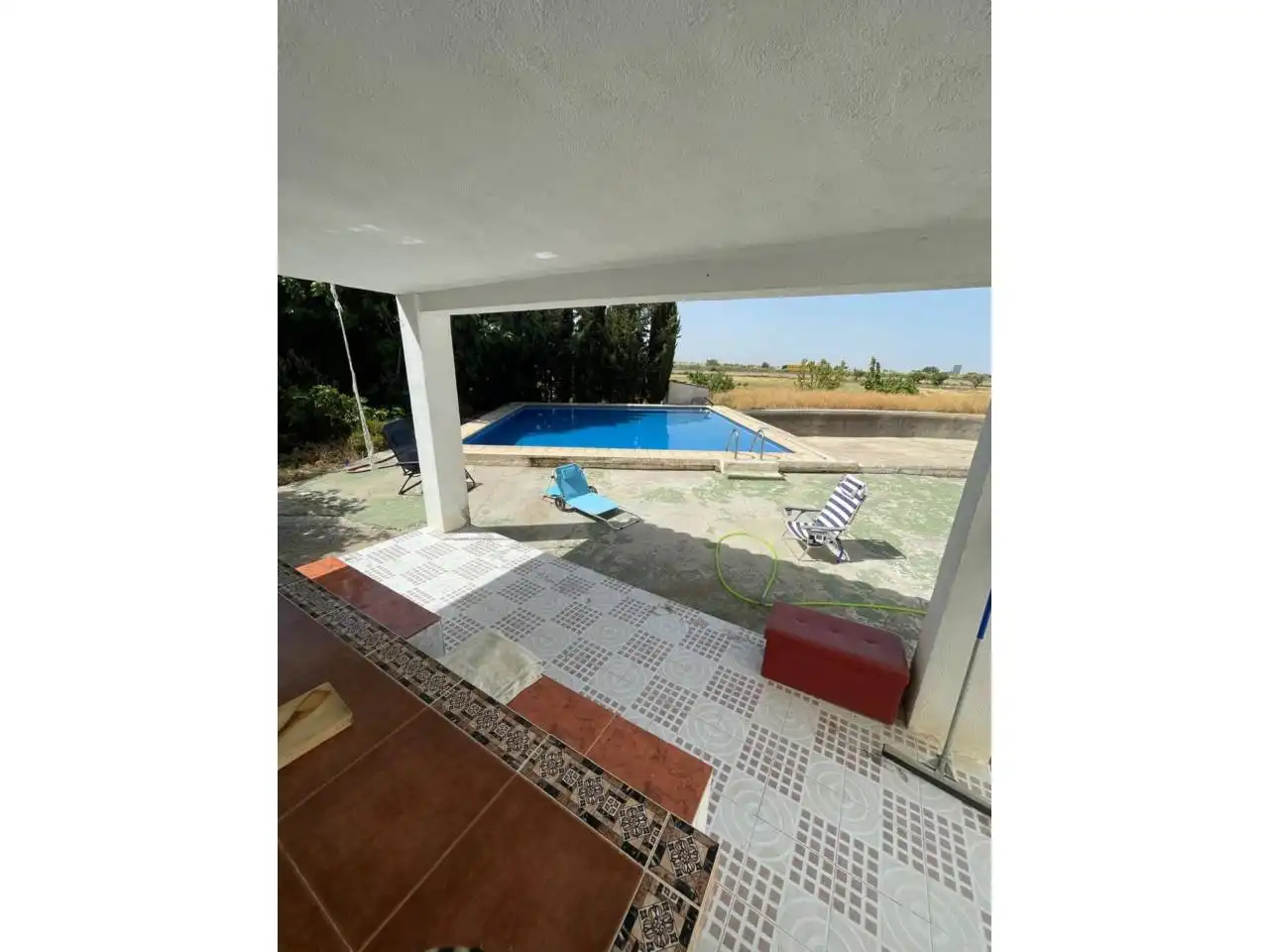 Piscina de Casa o xalet en venda en Baza amb Moblat