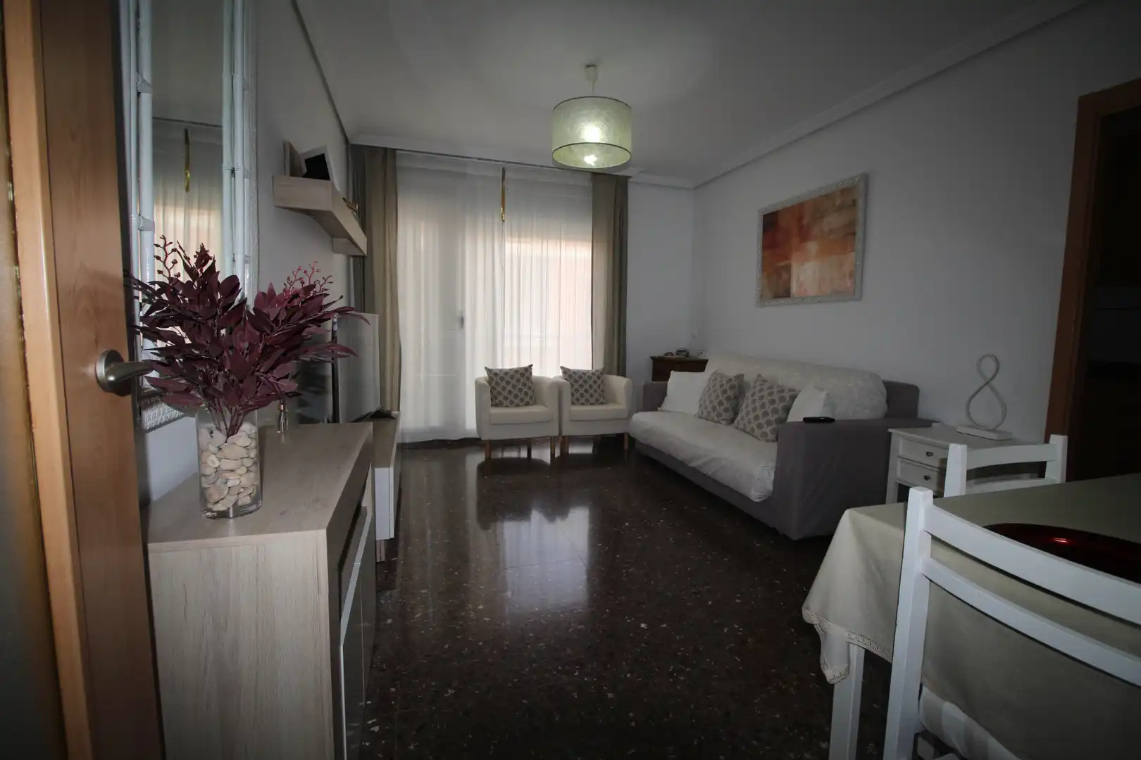Living room of Flat for sale in Carlet  with Terrace, Storage room and Oven