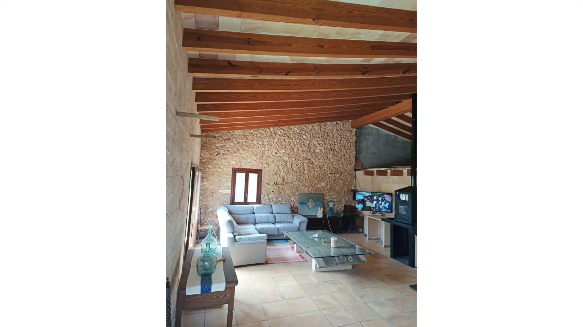 Sala d'estar de Finca rústica en venda en Vilafranca de Bonany amb Jardí privat i Terrassa