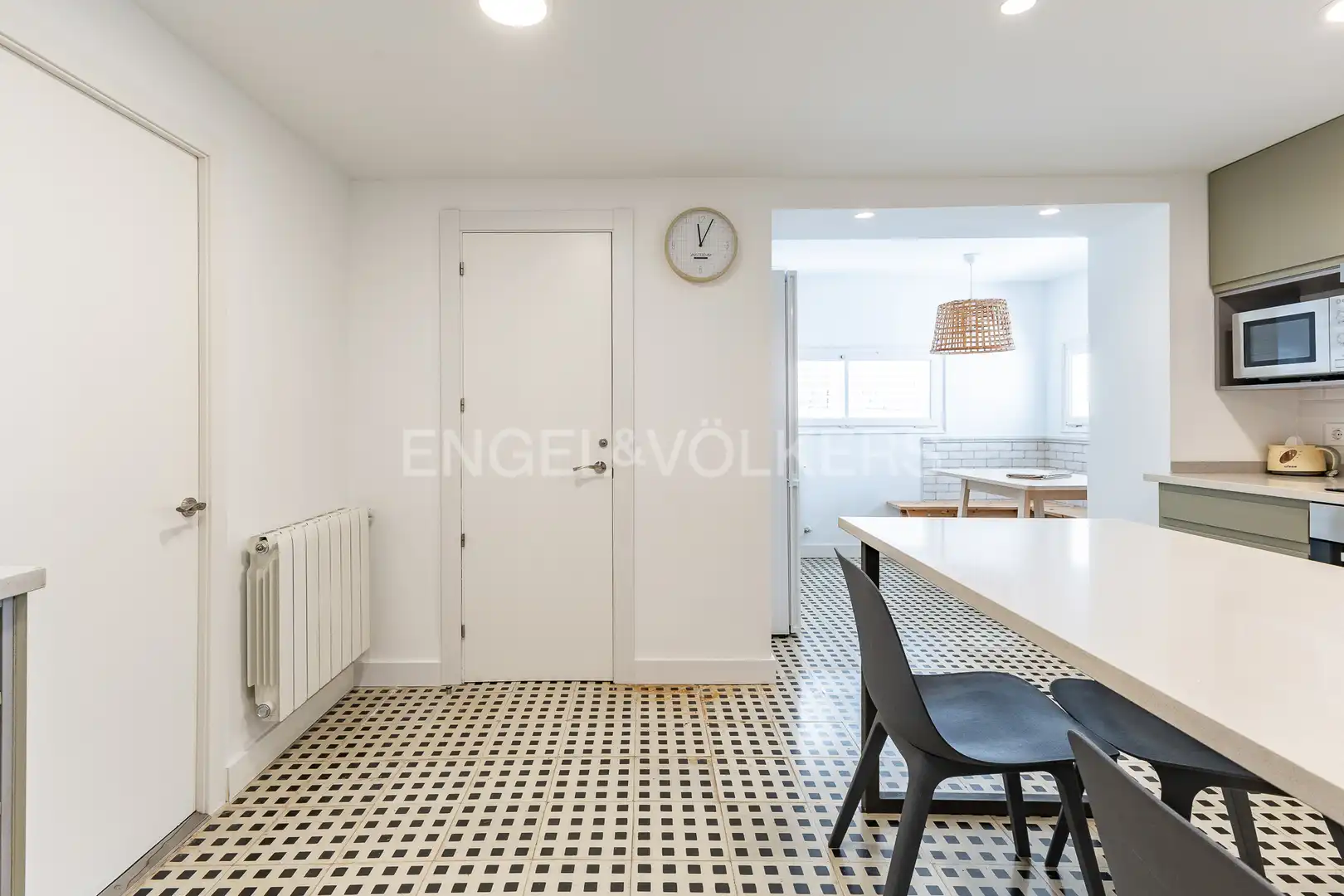 Cuina de Apartament de lloguer en Caldes d'Estrac amb Calefacció, Jardí privat i Terrassa
