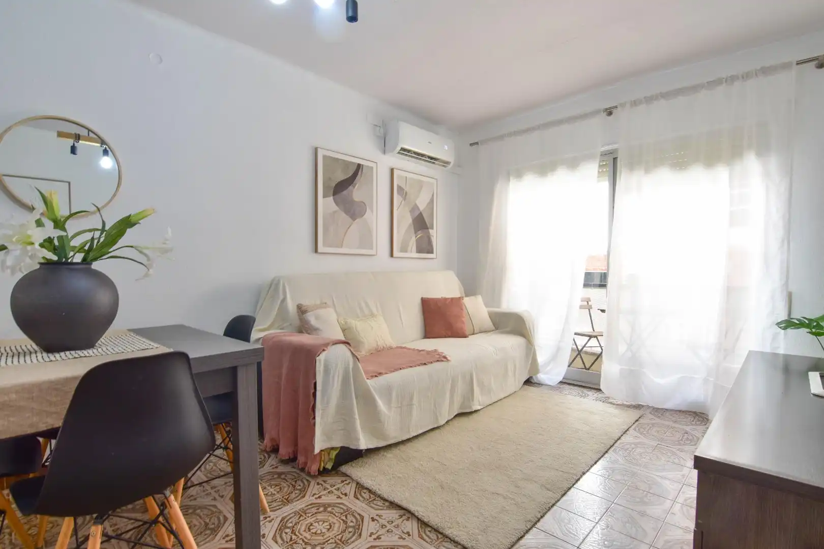 Sala d'estar de Pis en venda en Alboraya amb Aire condicionat, Traster i Balcó