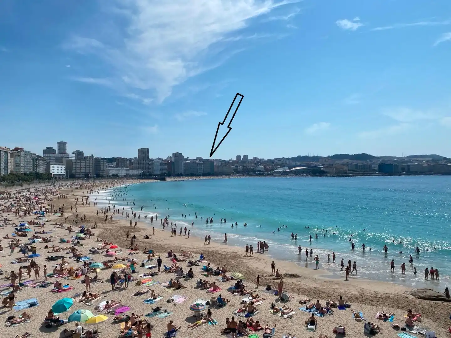Vista exterior de Pis en venda en A Coruña Capital 