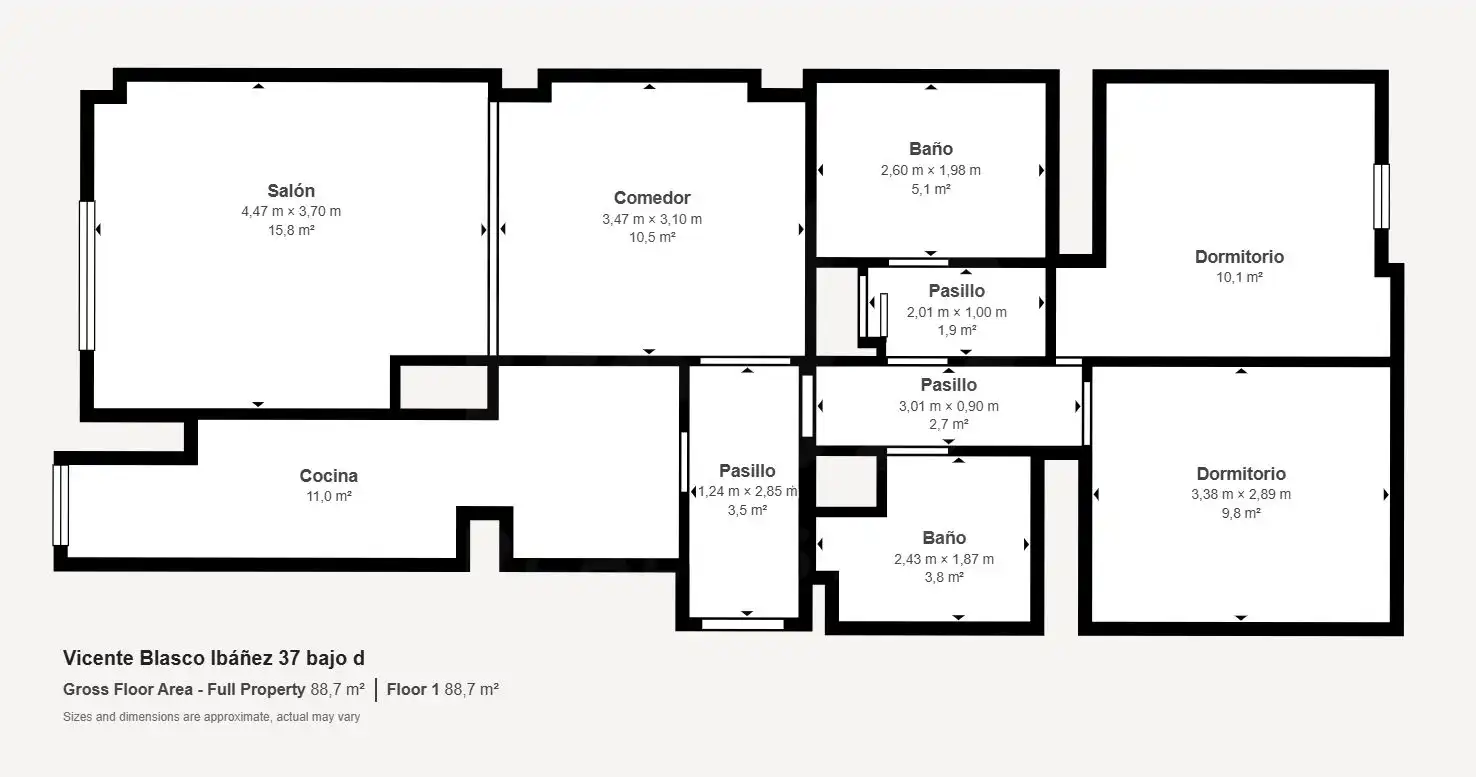 Wohnung zur Miete in Madrid mit Klimaanlage, Heizung und Abstellraum