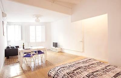 Bedroom of Loft to rent in  Barcelona Capital  with Air Conditioner, Furnished and Oven