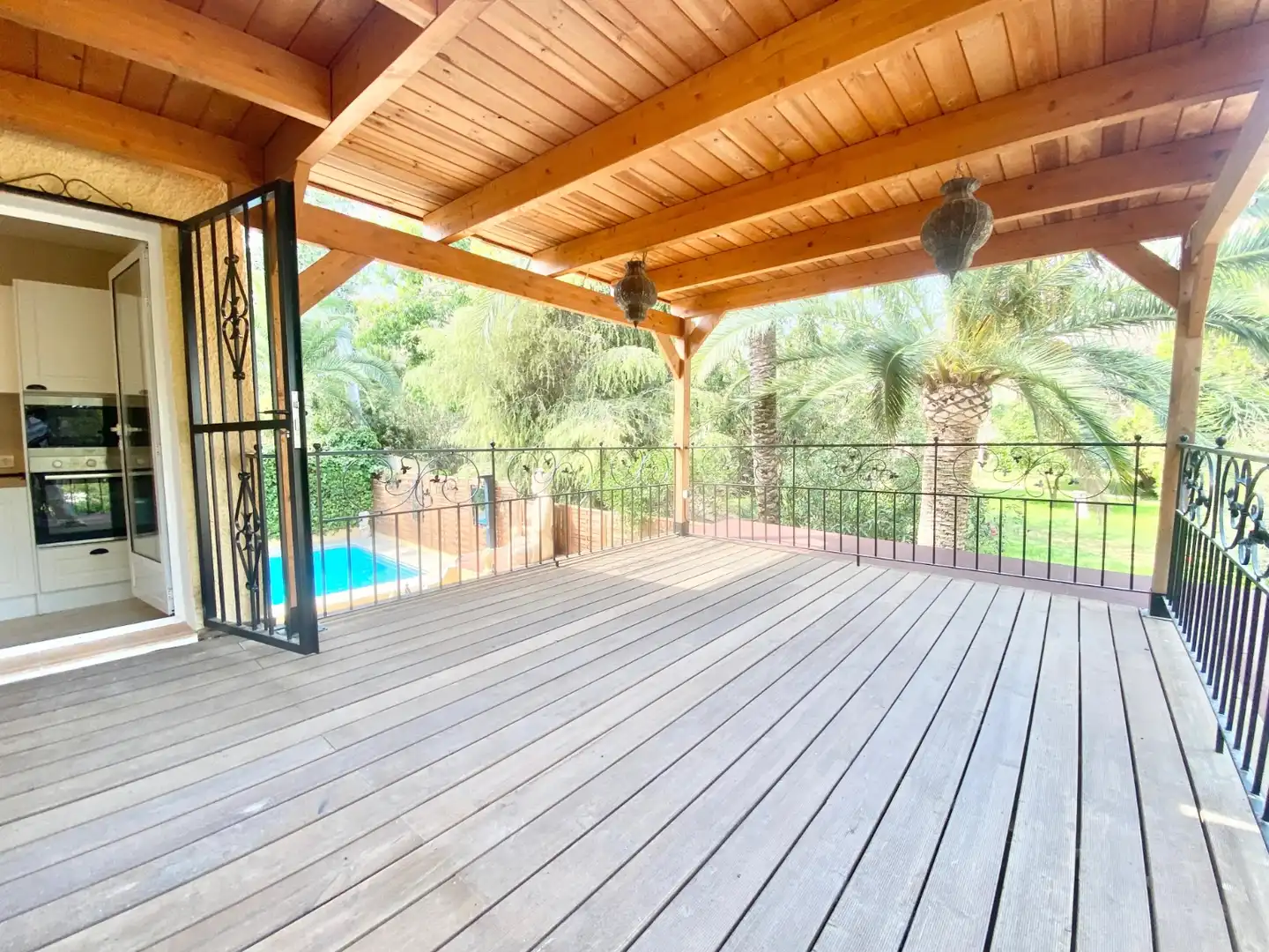 Terraza de Casa o chalet de alquiler en L'Alfàs del Pi con Aire acondicionado, Calefacción y Jardín privado