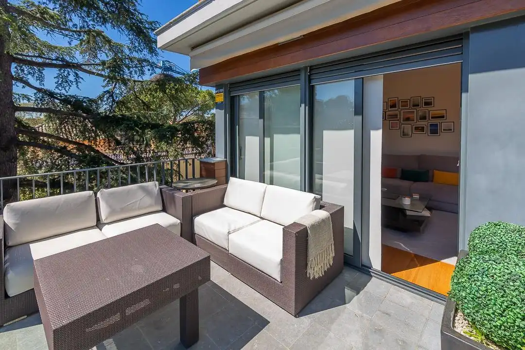 Terrace of Attic for sale in Sant Cugat del Vallès  with Air Conditioner, Heating and Private garden