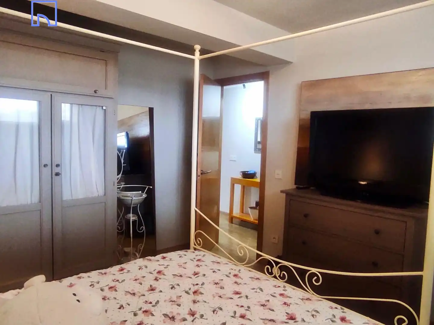 Schlafzimmer von Dachboden zum Verkauf in Añón de Moncayo mit Heizung, Parkett und Terrasse