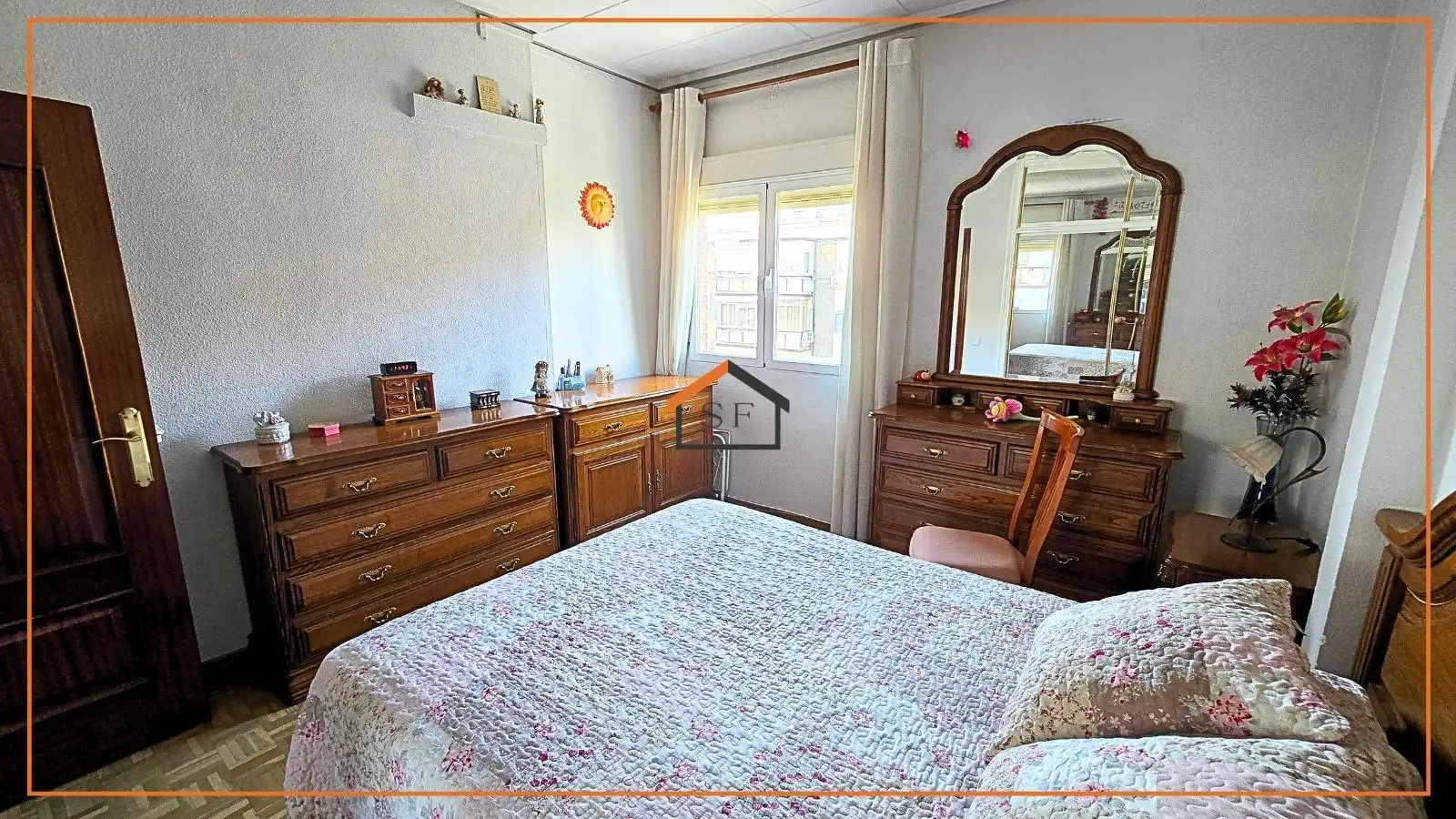 Schlafzimmer von Wohnung zum Verkauf in Madrid mit Klimaanlage, Heizung und Parkett
