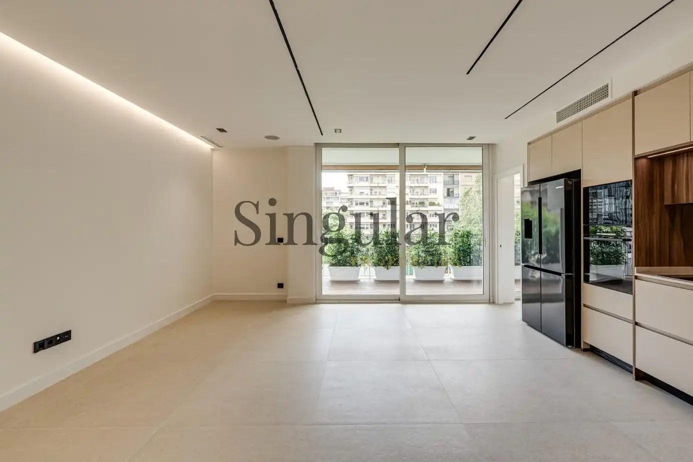 Sala de estar de Piso en venta en Barcelona con Aire acondicionado, Calefacción y Terraza