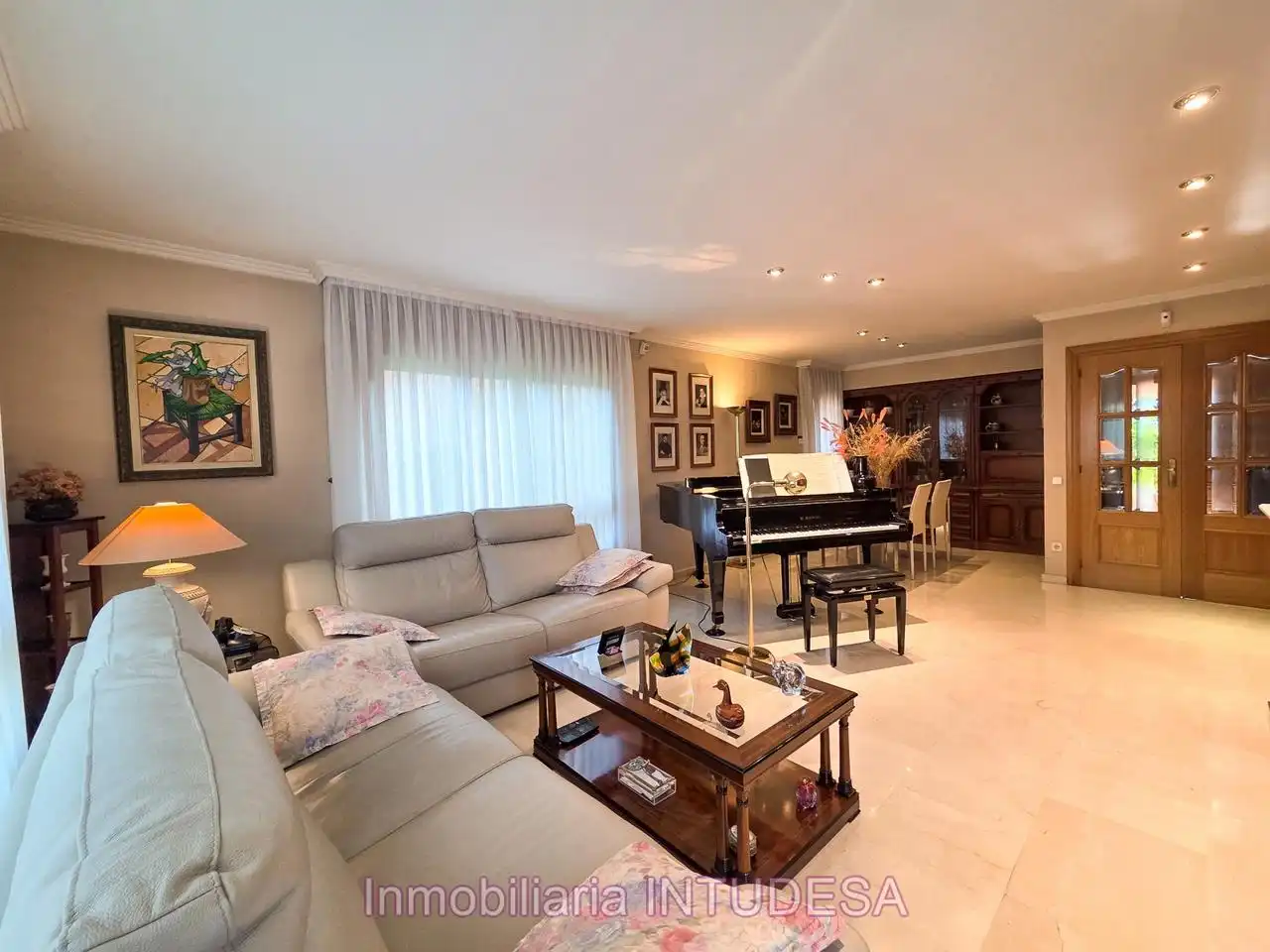 Sala de estar de Casa o chalet en venta en Fontellas con Aire acondicionado, Calefacción y Jardín privado