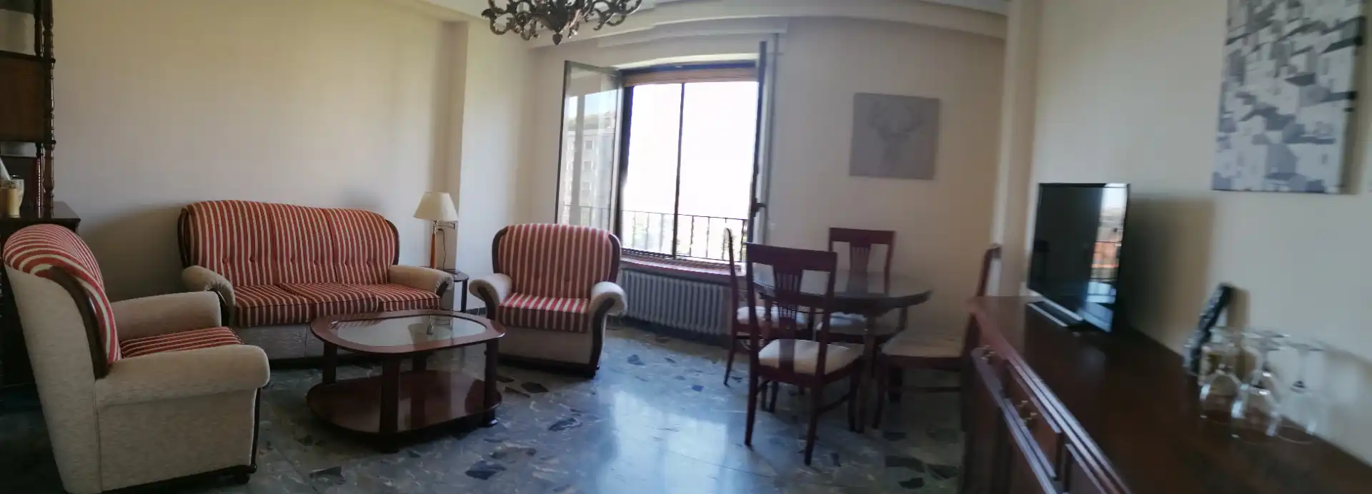 Living room of Flat for share in Salamanca  with Heating, Furnished and Oven