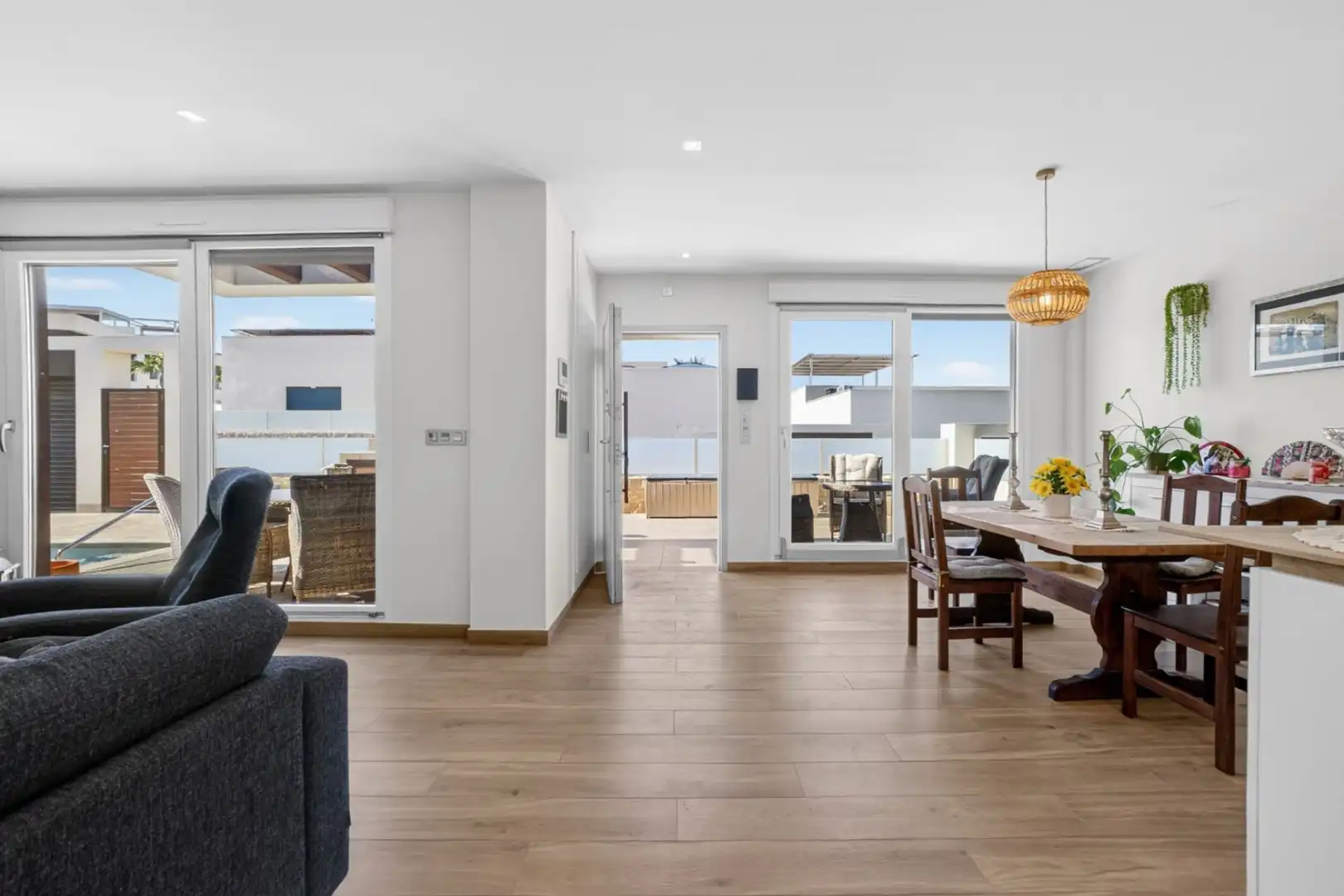 Sala de estar de Casa o chalet en venta en Rojales con Aire acondicionado, Jardín privado y Terraza