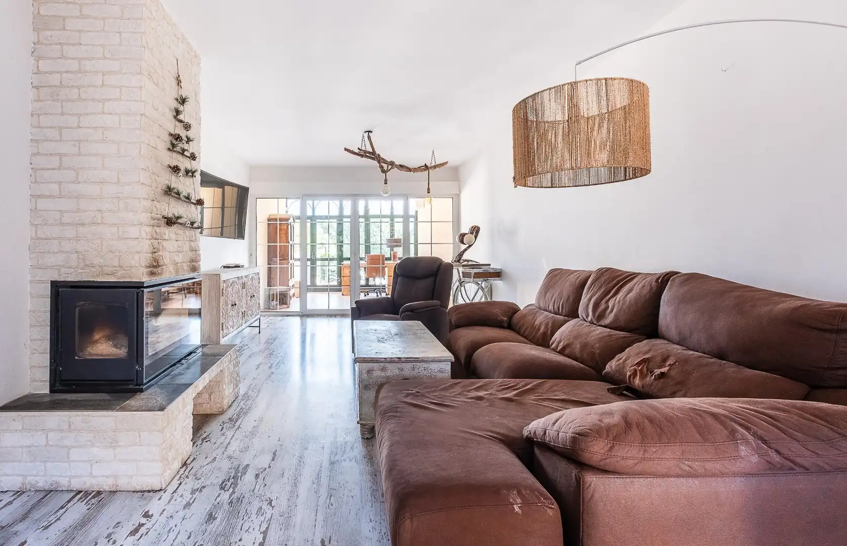 Sala de estar de Casa adosada en venta en Guadarrama con Aire acondicionado, Calefacción y Piscina