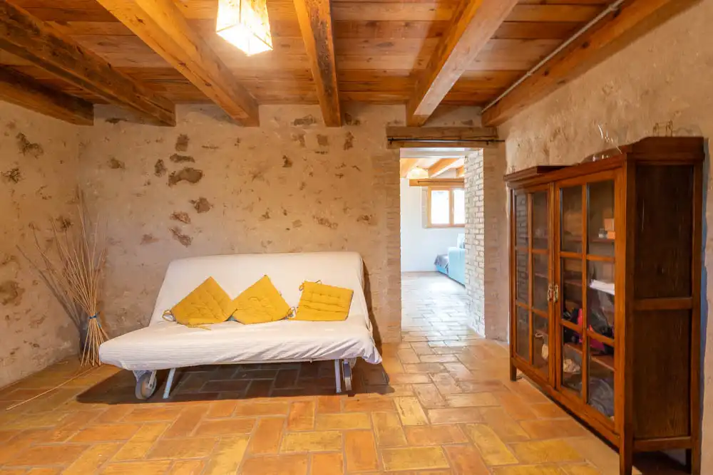Finca rústica en venta en Aldover con Jardín privado, Terraza y Amueblado