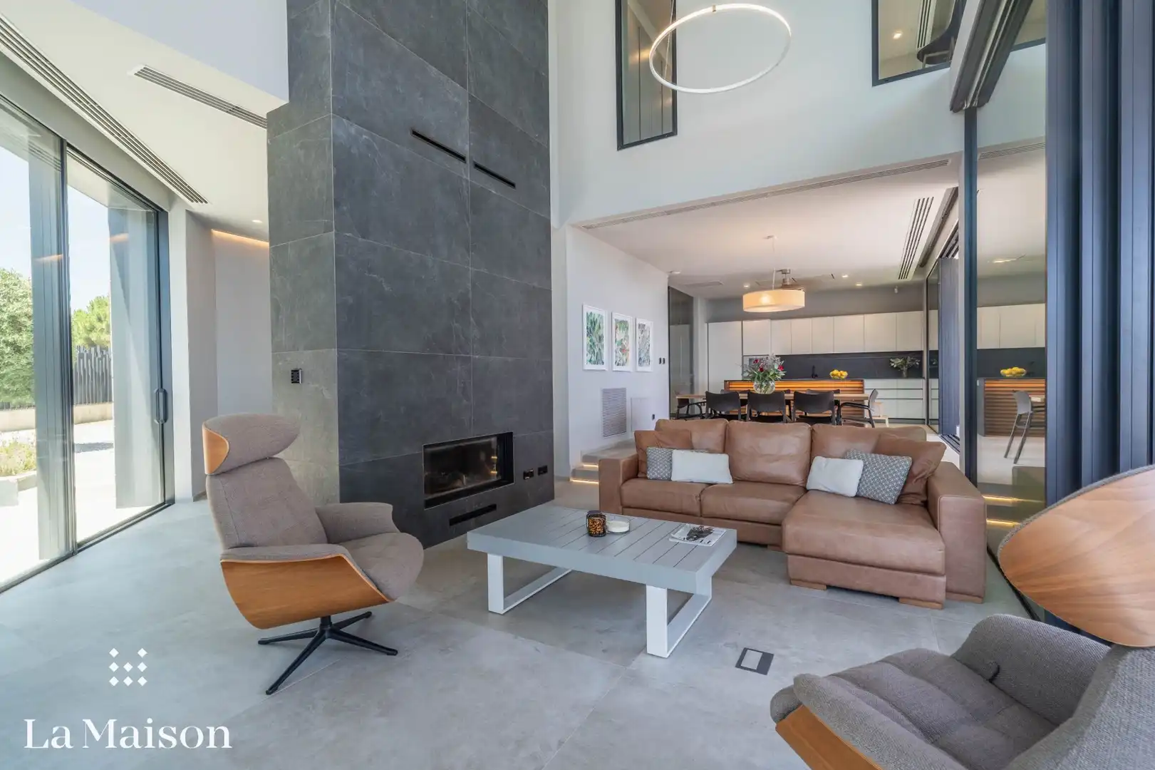 Sala de estar de Casa o chalet en venta en Caldes d'Estrac con Aire acondicionado, Calefacción y Jardín privado