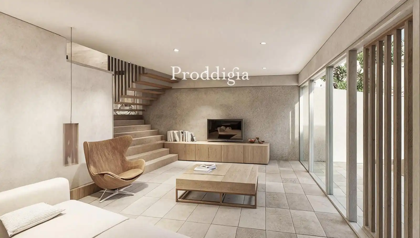 Living room of Houses for sale in Sant Cugat del Vallès  with Air Conditioner, Heating and Terrace