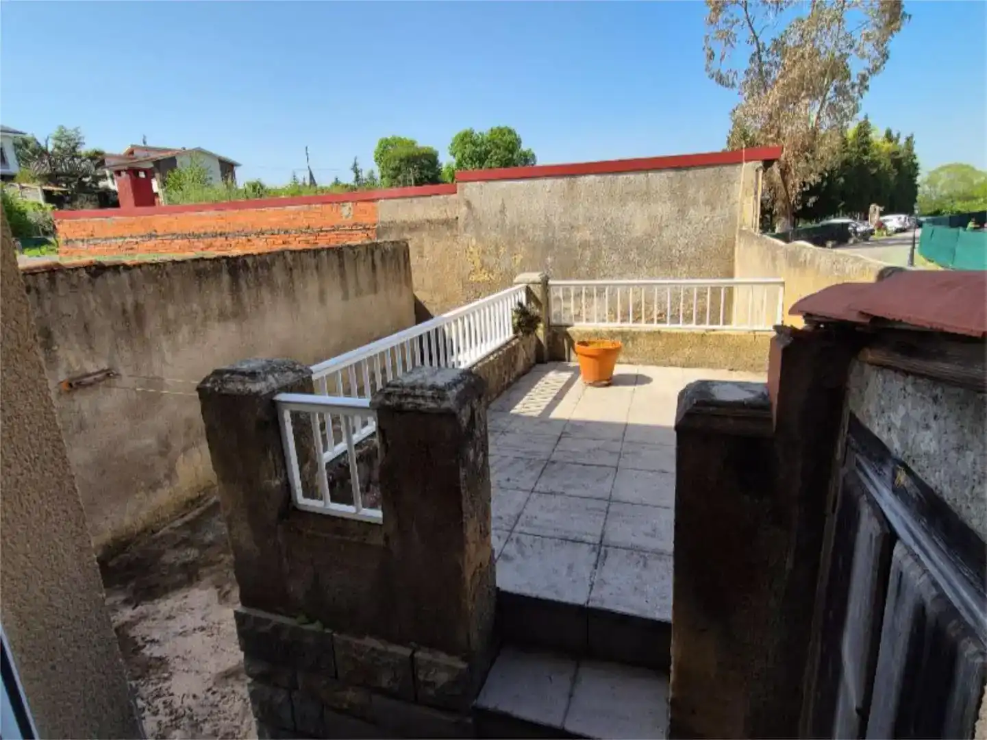 Terraza de Casa adosada en venta en Oviedo  con Parquet y Balcón