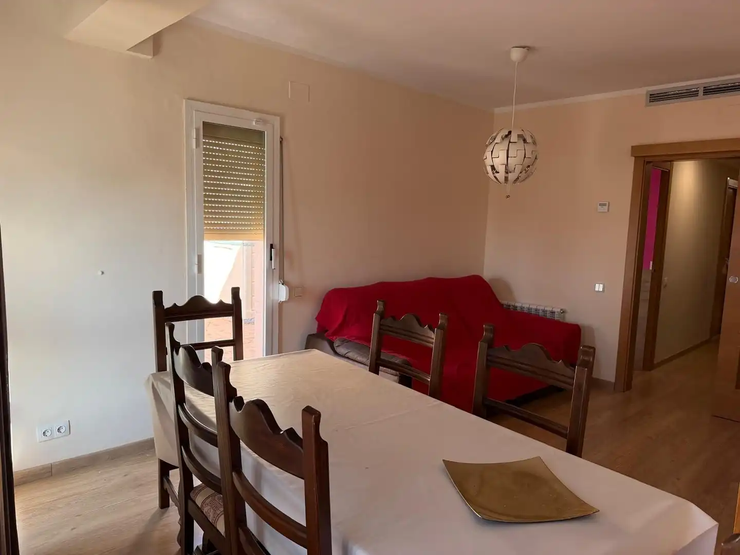 Dining room of Attic for rent in Lleida  with Air Conditioner, Terrace and Furnished