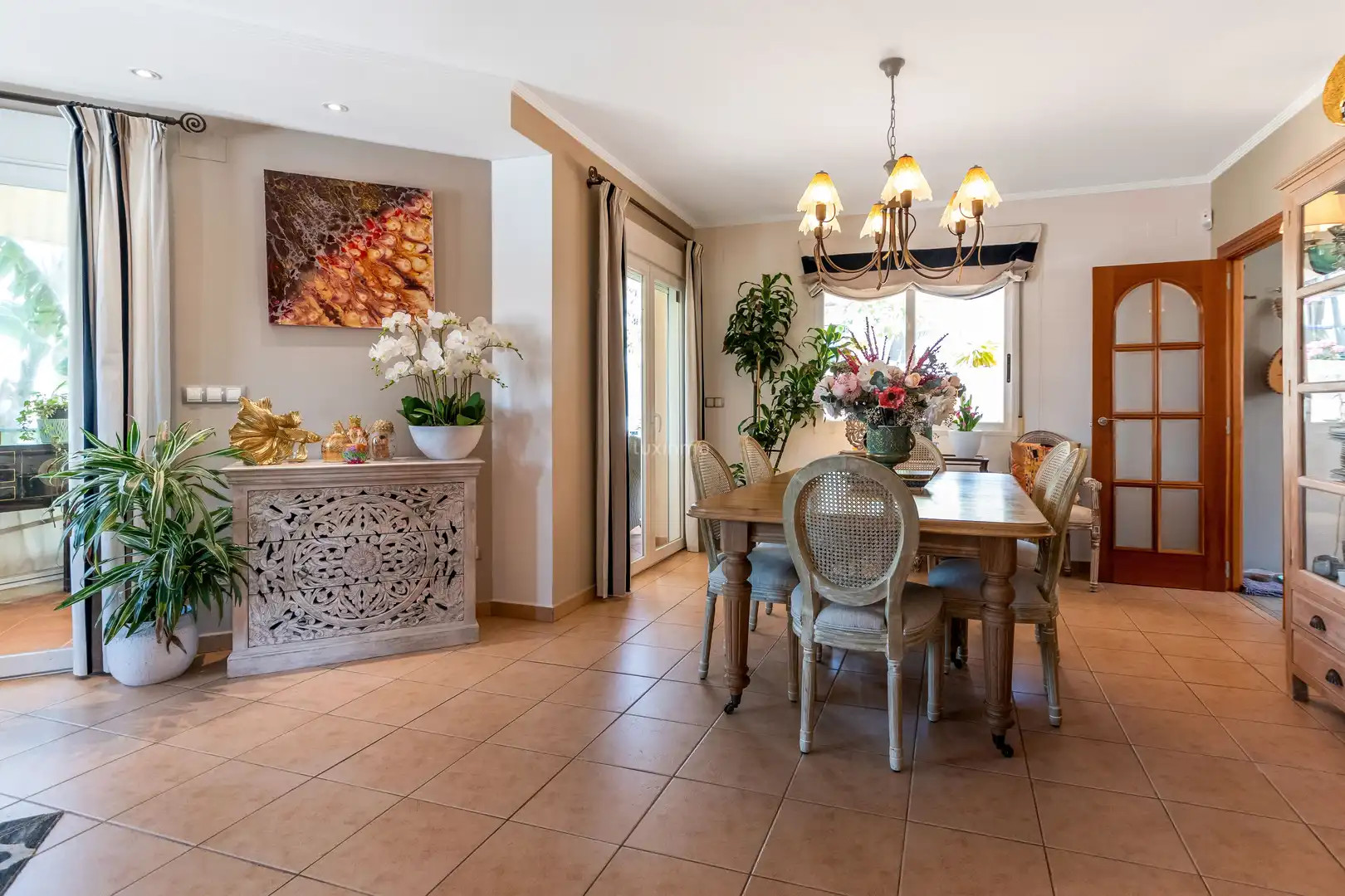 Dining room of Houses for sale in L'Alfàs del Pi  with Air Conditioner, Heating and Terrace