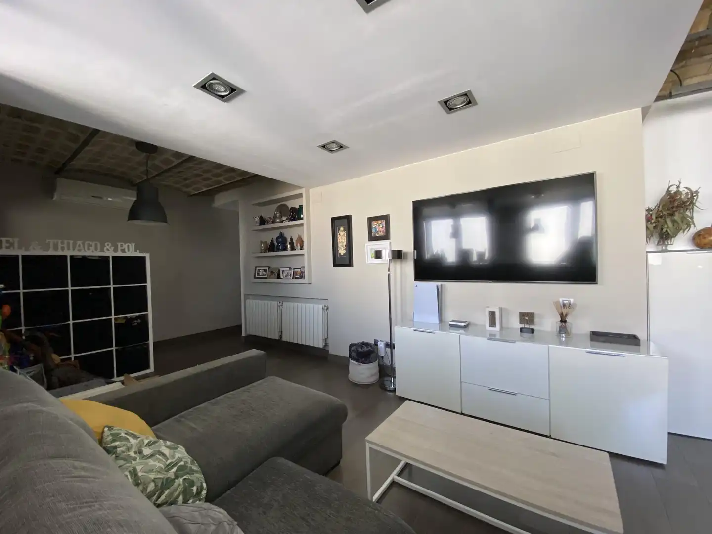 Sala d'estar de Àtic en venda en Barcelona amb Aire condicionat, Calefacció i Terrassa