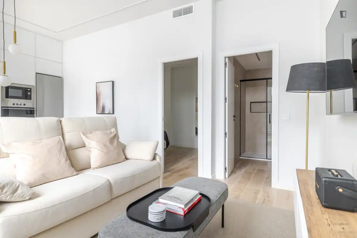 Sala d'estar de Apartament de lloguer en Chamartín