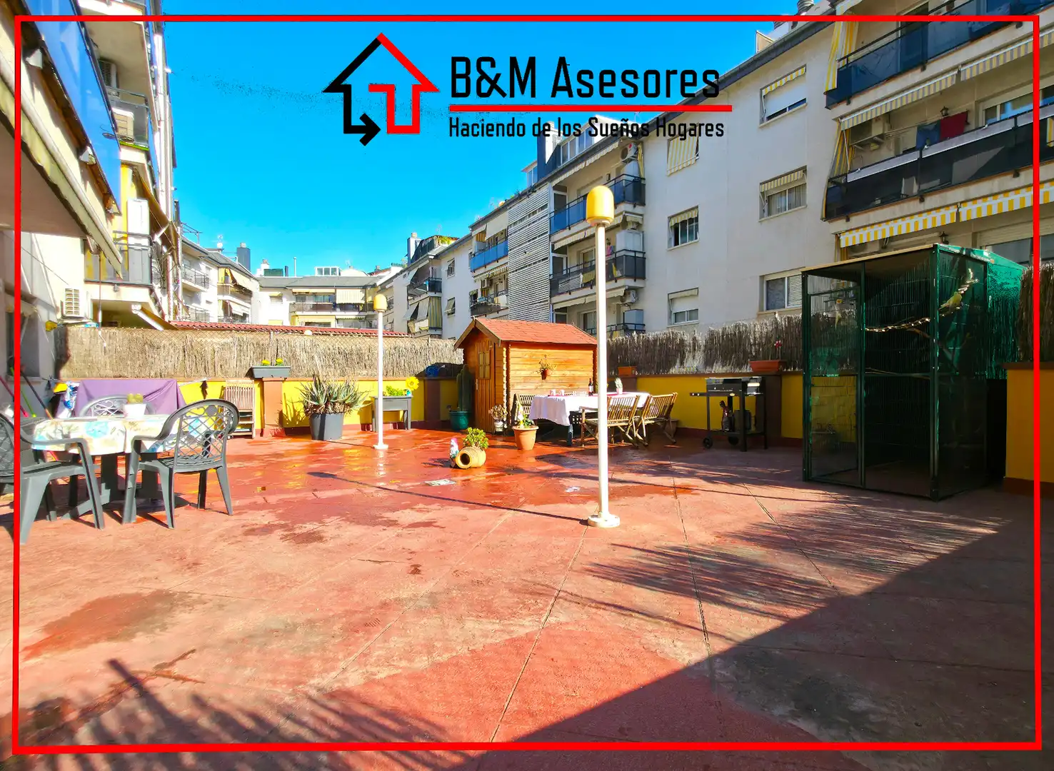 Terrasse von Wohnung zum Verkauf in Sant Andreu de la Barca mit Heizung, Privatgarten und Terrasse