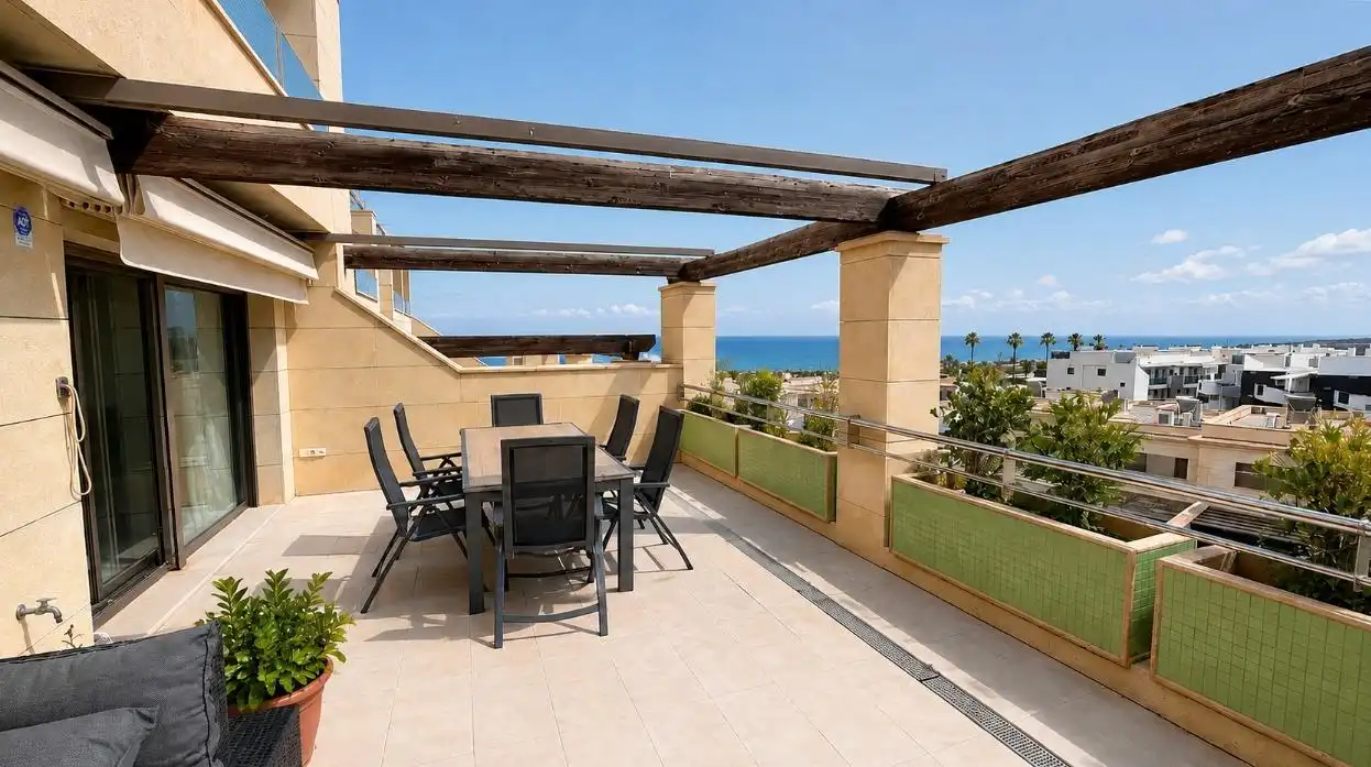 Terrace of Apartments for sale in Elche / Elx  with Air Conditioner, Private garden and Terrace