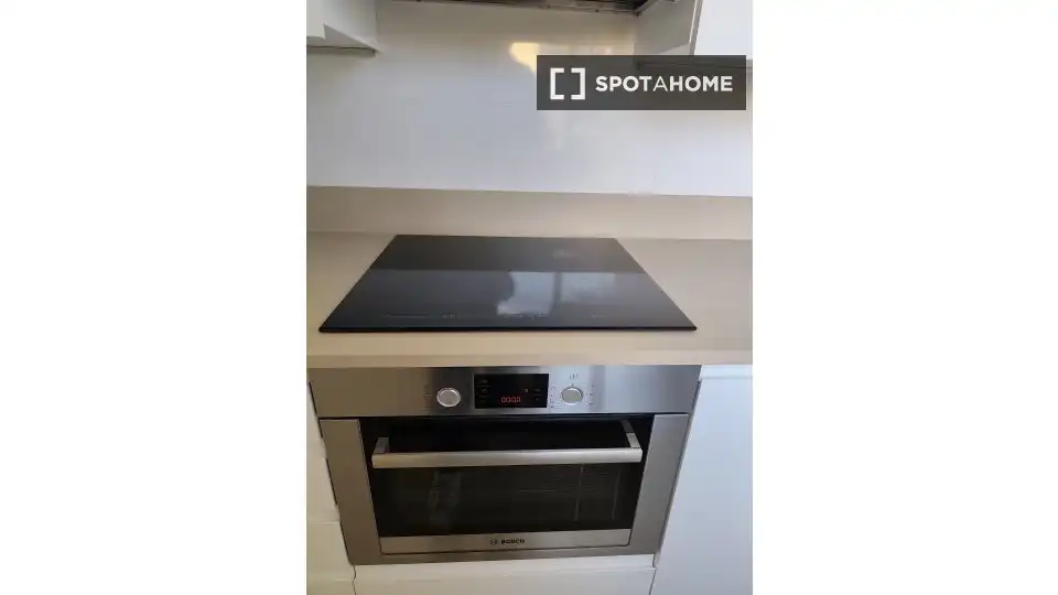 Kitchen of Flat for rent in Madrid  with Air Conditioner, Heating and Furnished
