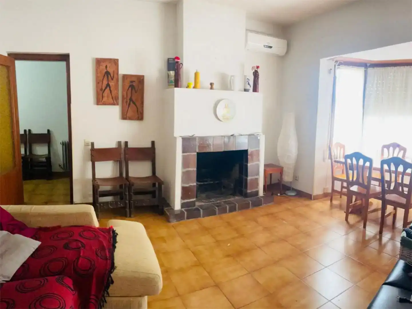 Sala d'estar de Pis en venda en El Casar de Escalona amb Aire condicionat i Piscina