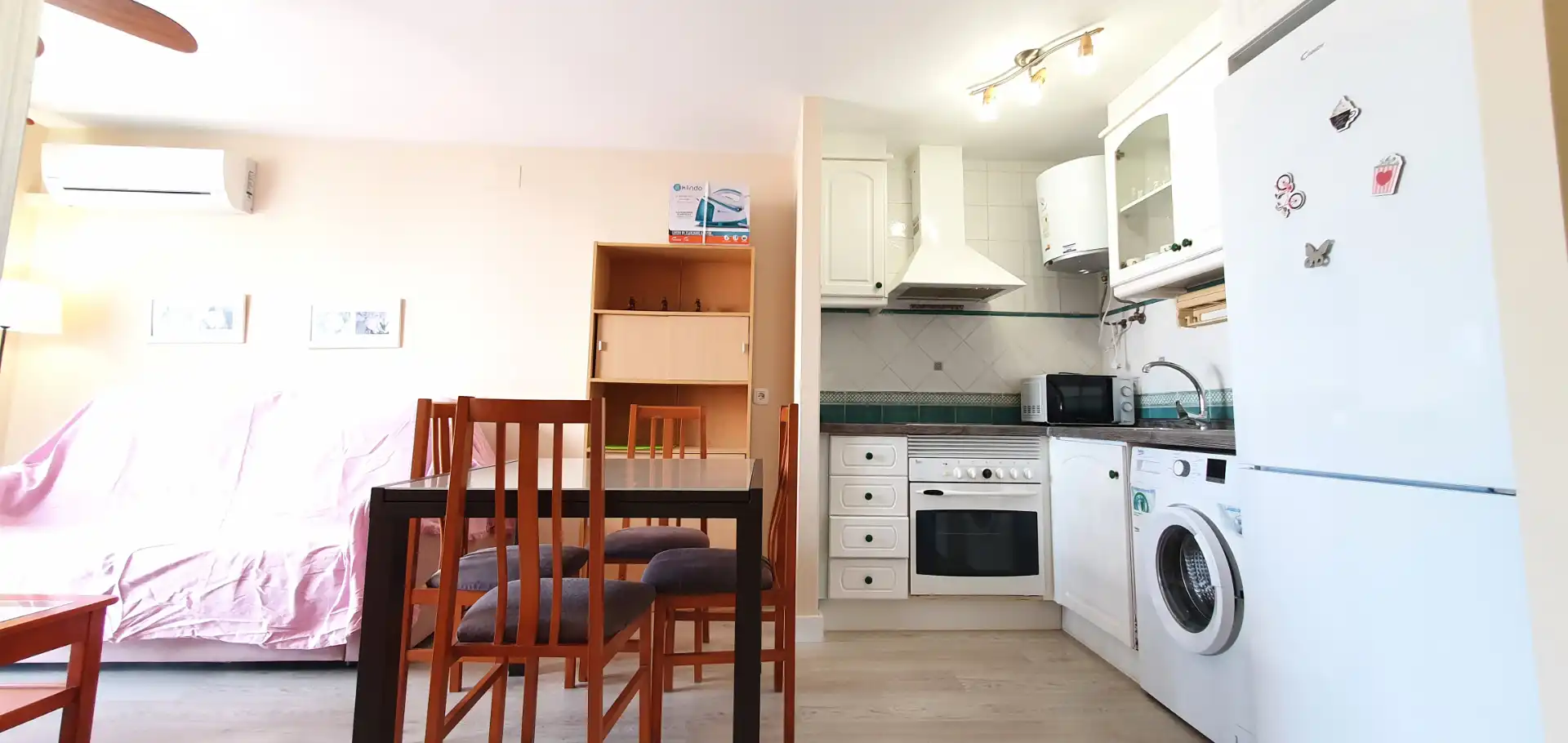 Cocina de Apartamento de alquiler en Dénia con Aire acondicionado, Calefacción y Terraza