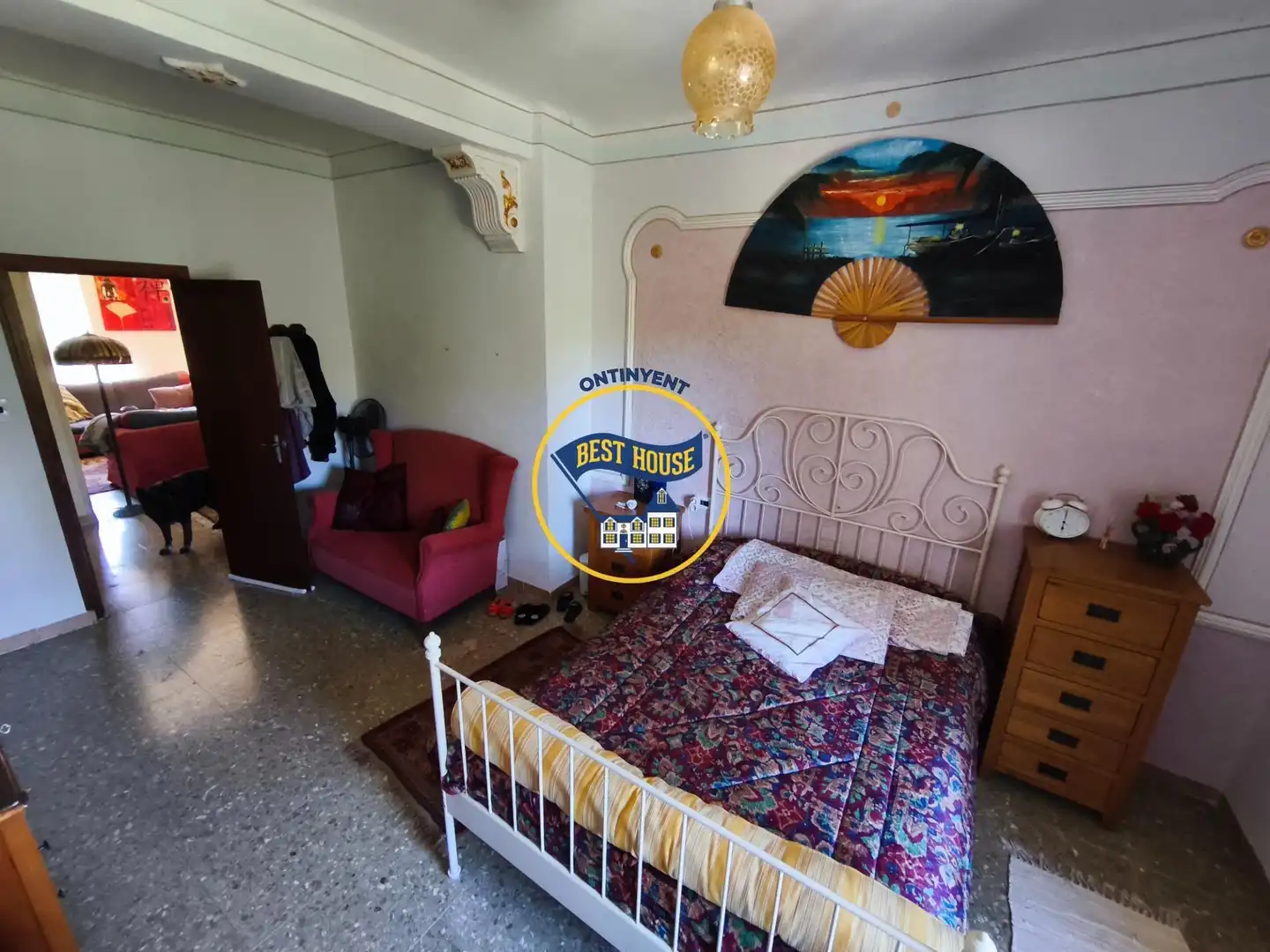 Habitación de Finca rústica en venta en Alfafara con Aire acondicionado, Jardín privado y Terraza