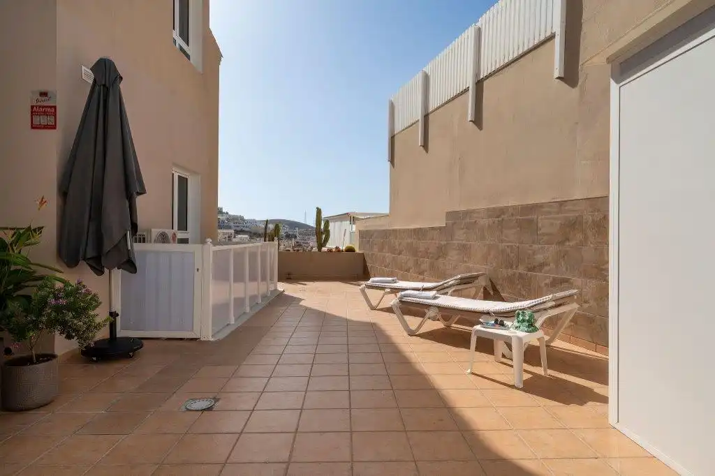 Terraza de Apartamento en venta en Mogán con Aire acondicionado, Parquet y Terraza