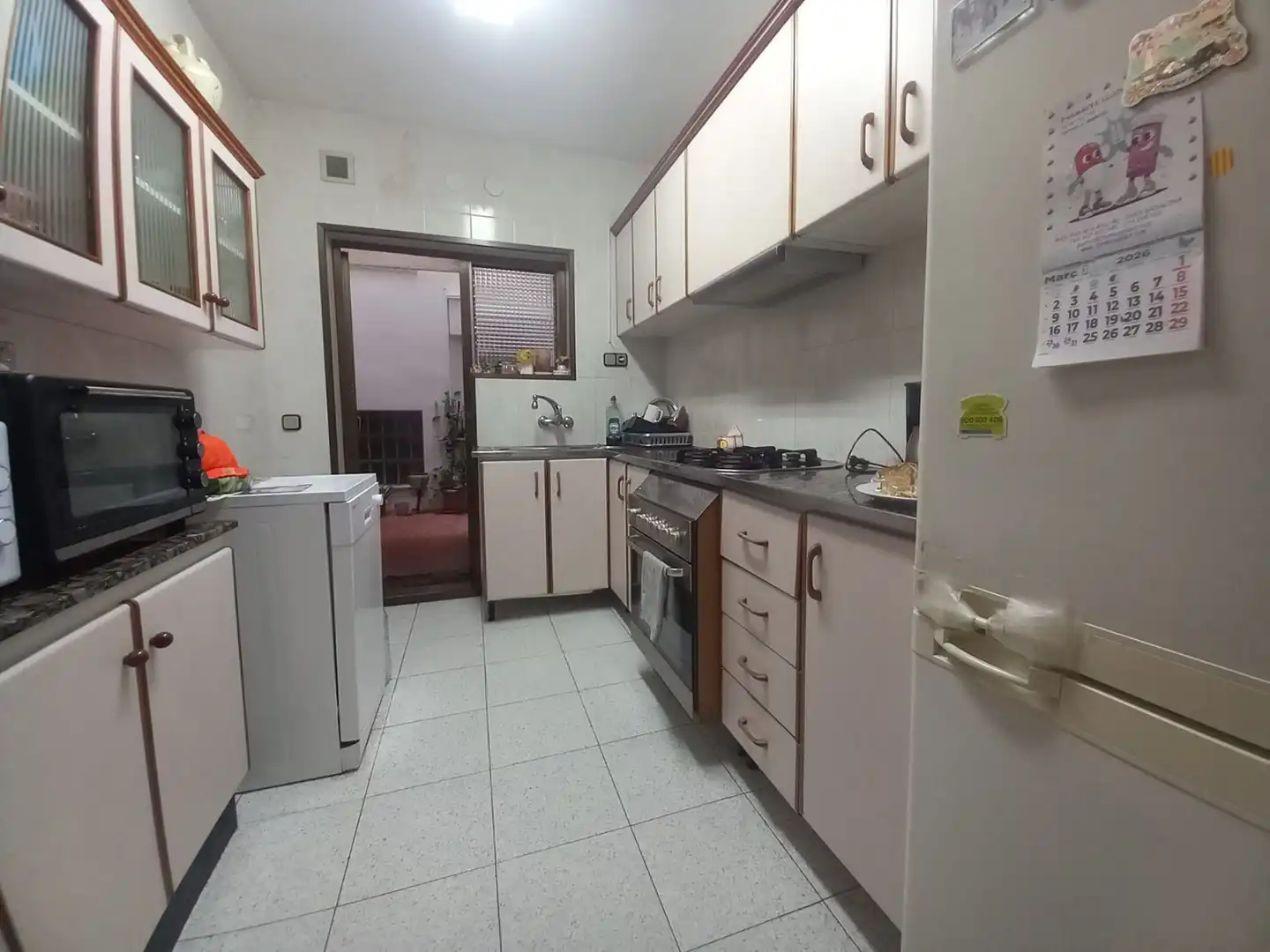 Küche von Wohnung zum Verkauf in Badalona mit Klimaanlage, Heizung und Terrasse