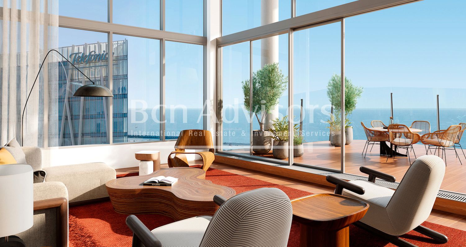 Living room of Duplex for sale in  Barcelona Capital  with Air Conditioner, Heating and Terrace