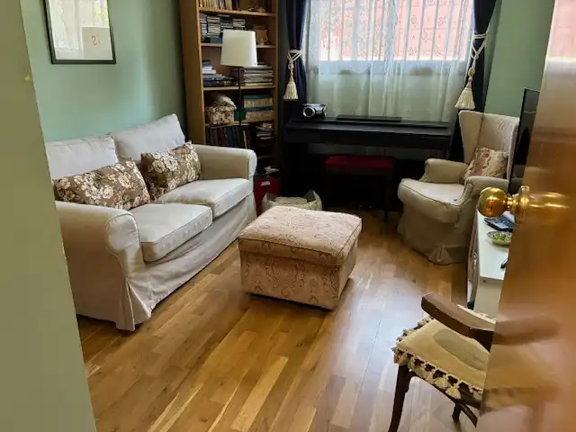 Living room of Flat for sale in Sant Feliu de Llobregat  with Air Conditioner, Heating and Private garden