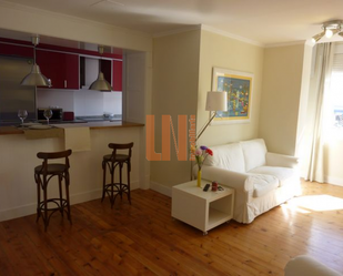 Living room of Flat to rent in A Coruña Capital   with Heating, Parquet flooring and Furnished