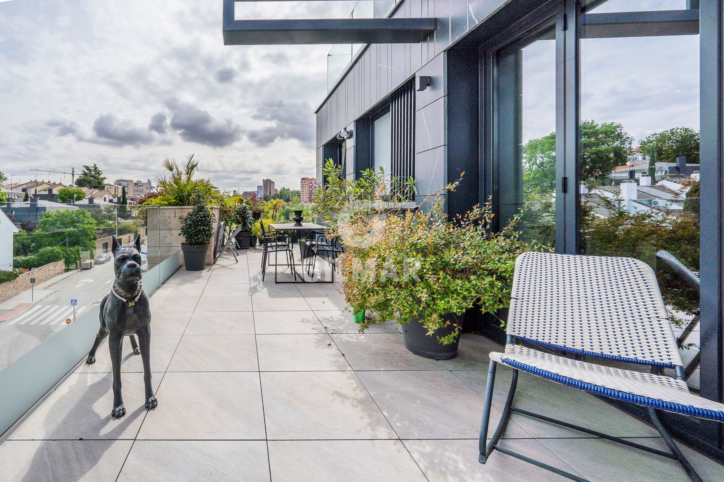 Terrace of Flat for sale in  Madrid Capital  with Heating, Storage room and Swimming Pool