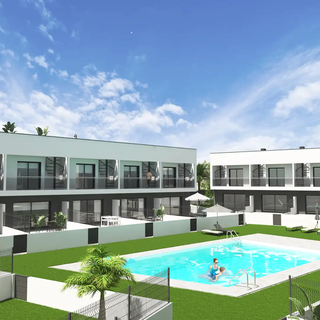 Schlafzimmer von Einfamilien-Reihenhaus zum Verkauf in El Vendrell mit Klimaanlage, Heizung und Privatgarten