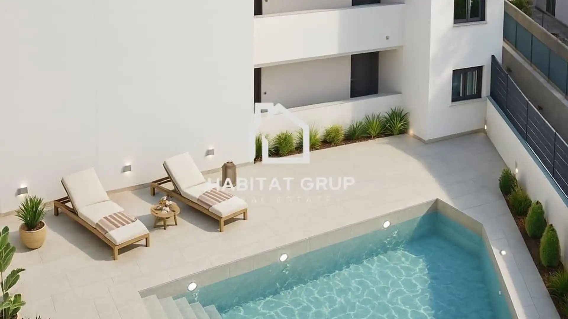 Schwimmbecken von Wohnung zum Verkauf in Sant Antoni de Portmany mit Heizung, Terrasse und Gemeinschaftspool