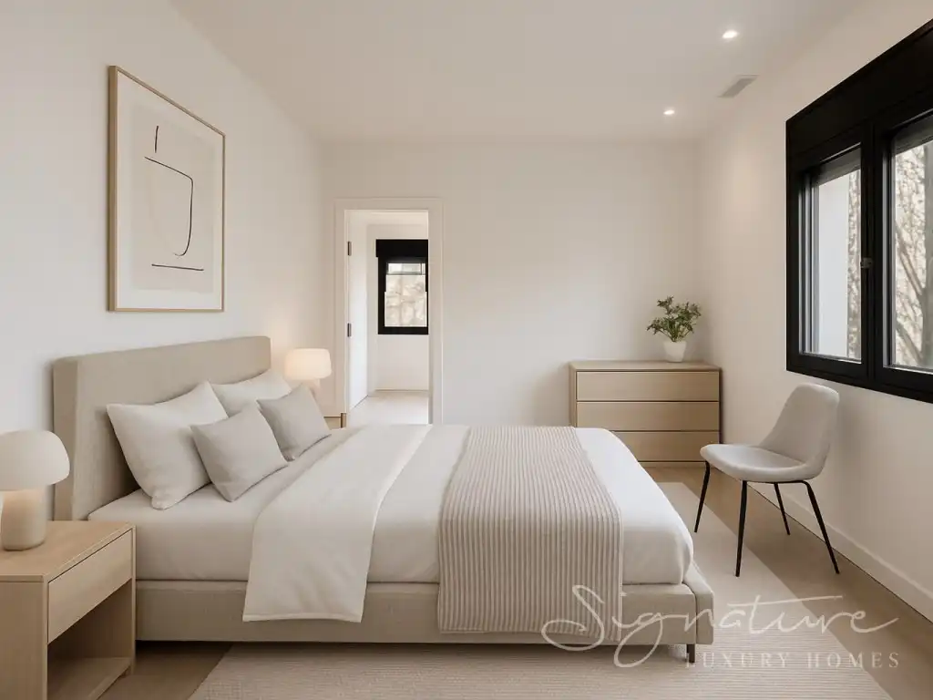 Bedroom of Houses for sale in Sant Cugat del Vallès  with Air Conditioner, Private garden and Swimming Pool