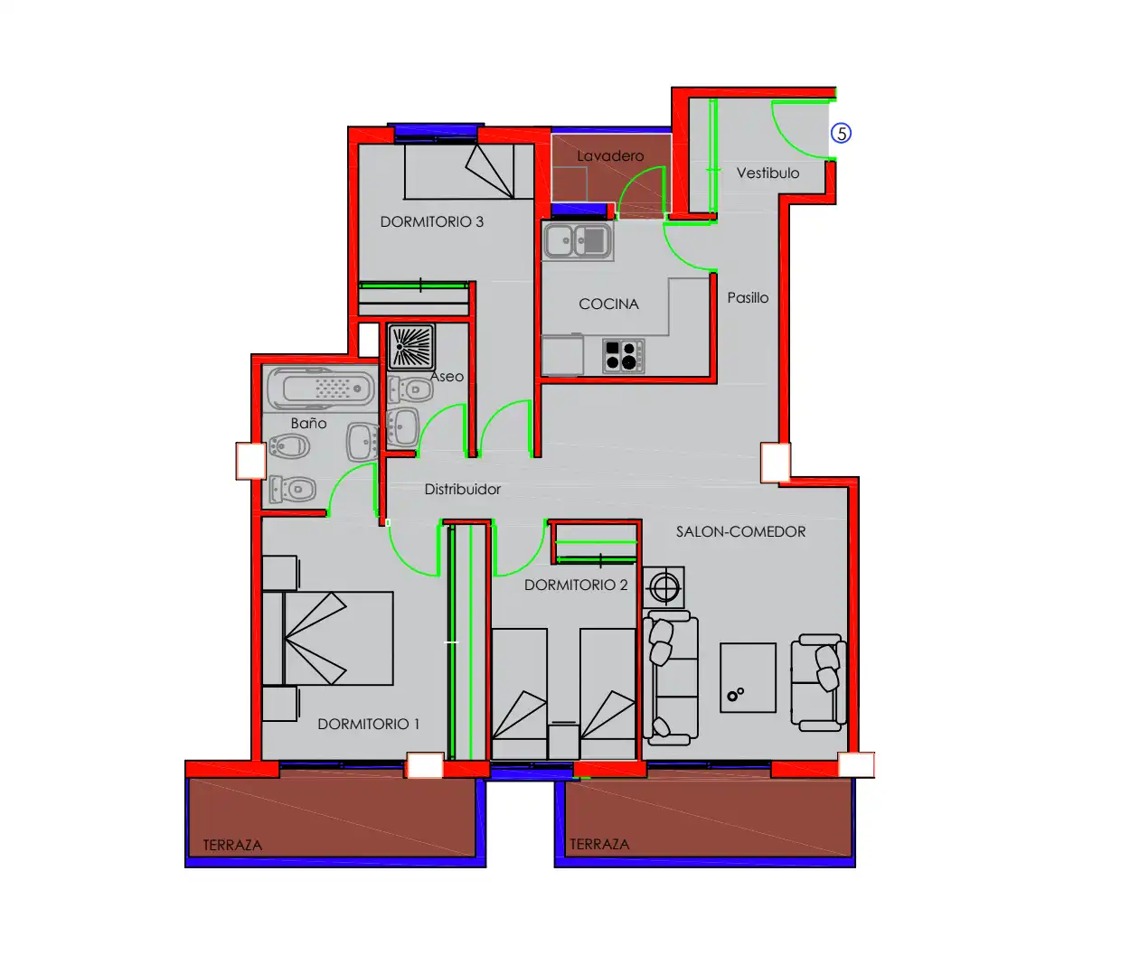 Apartament en venda en Málaga amb Jardí privat, Terrassa i Traster