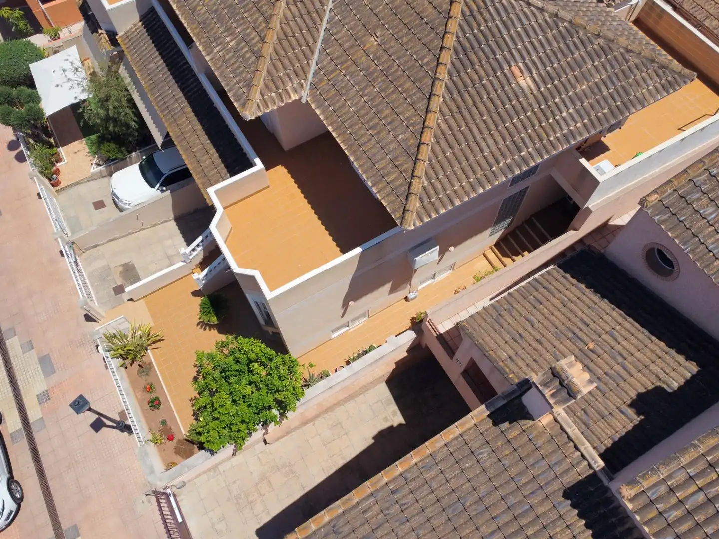 Vista exterior de Casa o chalet en venta en Cartagena con Aire acondicionado, Jardín privado y Terraza