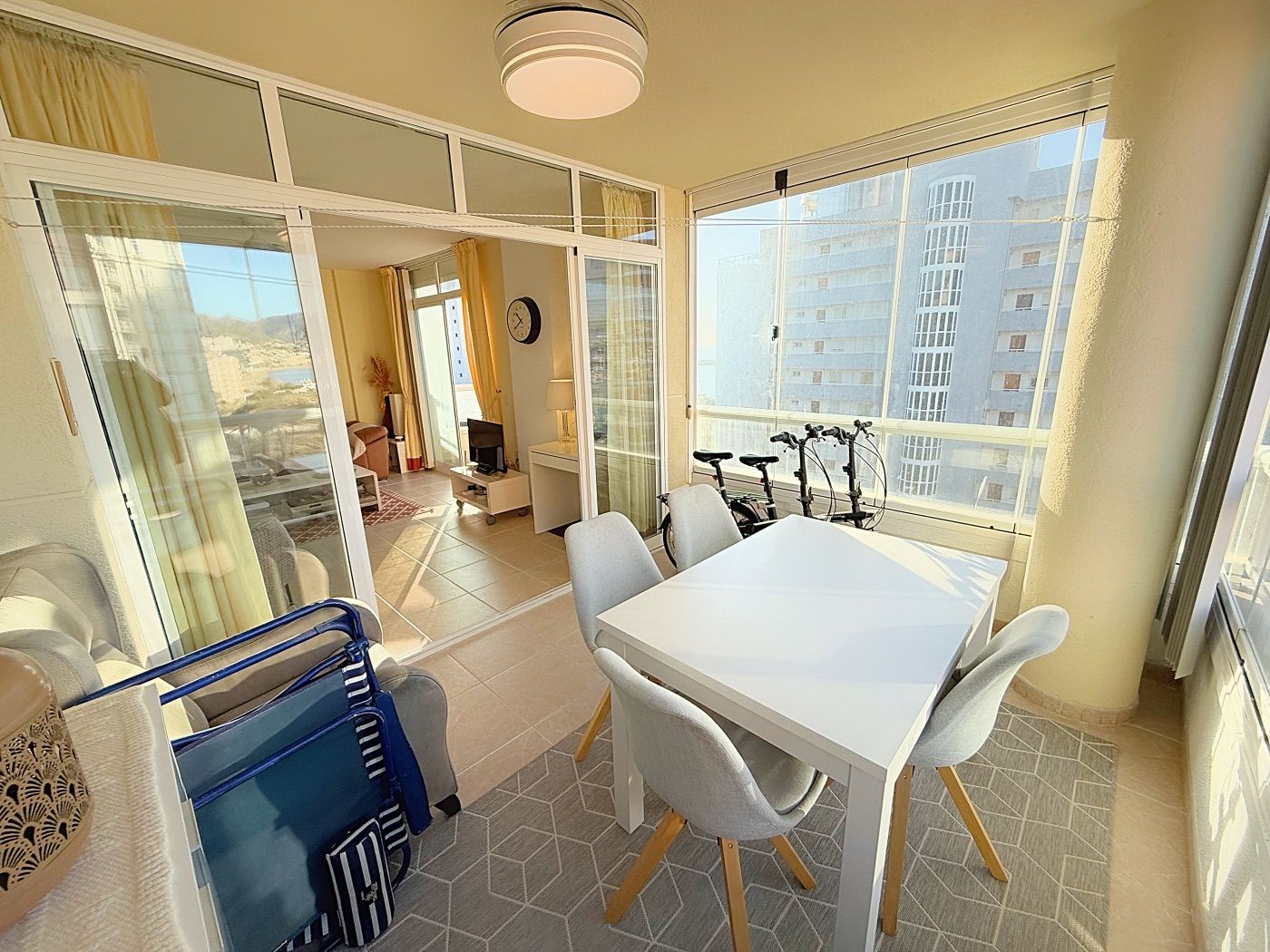 Balcony of Apartment for sale in Calpe / Calp  with Air Conditioner, Heating and Private garden