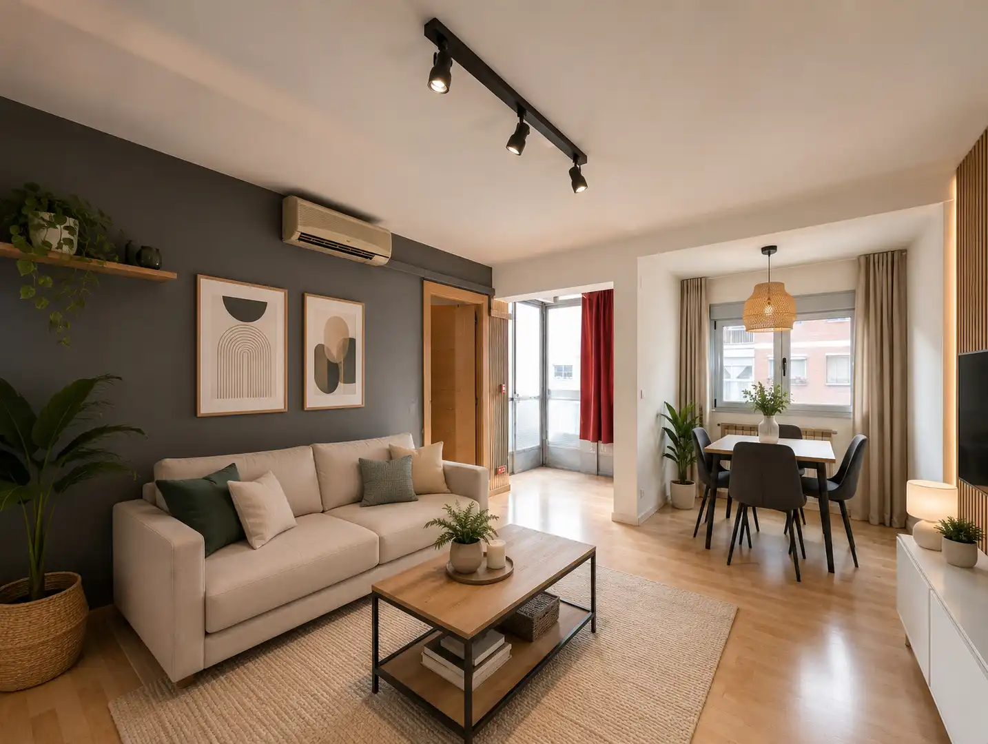 Sala de estar de Piso en venta en Zaragoza con Aire acondicionado, Calefacción y Parquet