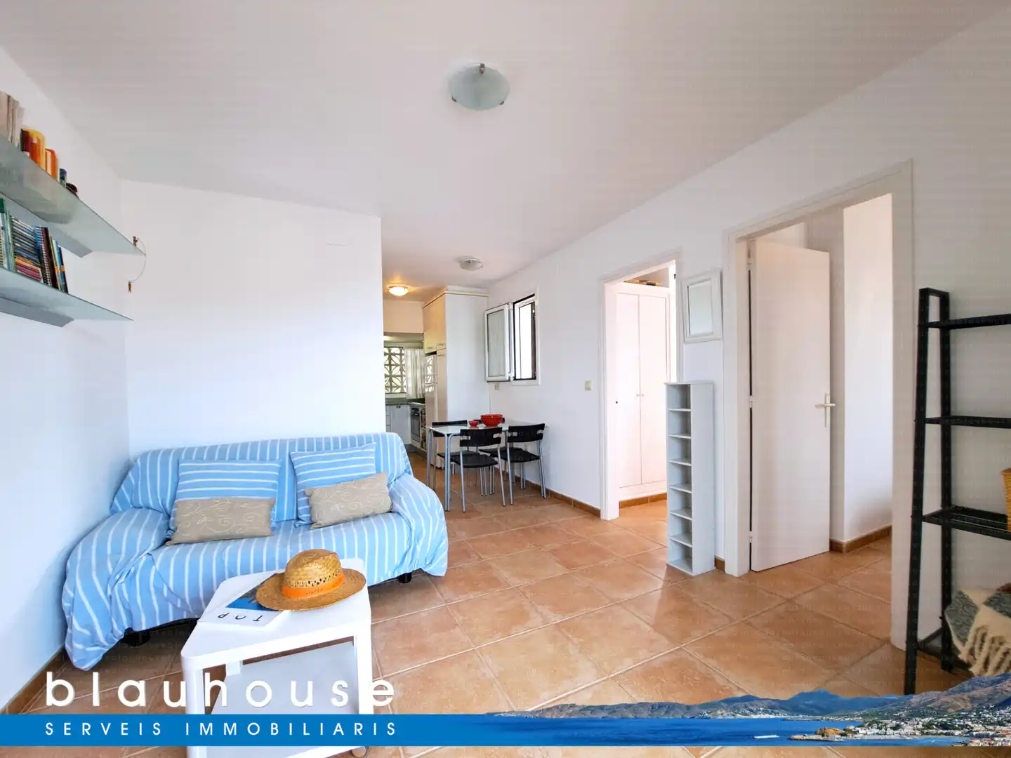 Wohnzimmer von Dachboden zum Verkauf in Llançà mit Klimaanlage, Heizung und Terrasse